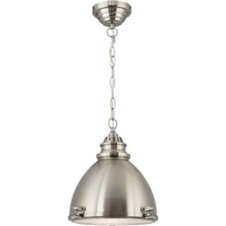 👉 Searchlight Hanglamp Industrial PendantsØ 31cm mat zilver 1294SS