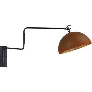 👉 Wandlamp zwart afhankelijk van lichtbron zonder sensor Zwart/Roest Masterlight Larino 3198-25-08 8718121155326