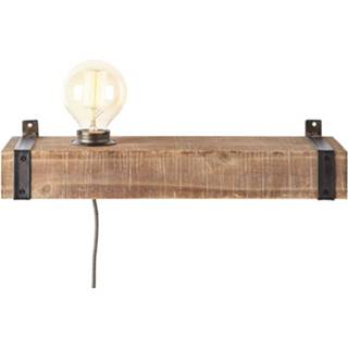 👉 Wandlamp active Brilliant Industriële Woodhill 93720/76 4004353327025