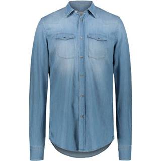 👉 Denim shirt XL male blauw