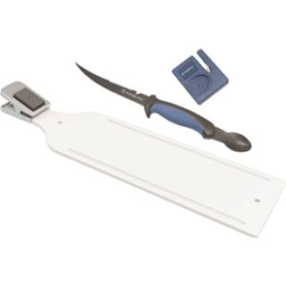 👉 Fileermes mes allround zwart EVA RVS Kinetic Fillet Board & Knife - Set 5707461375115