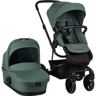 👉 Kinderwagen donkergroen schuimbanden zwenkwielen voor stad Forest Green zwart kinderen Easywalker Harvey 3 2-in-1