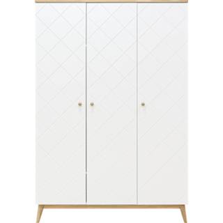 👉 Kledingkast wit eiken paris Bopita 3-Deurs / 8712657061182