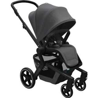 👉 Kinderwagen zwart massieve banden zwenkwielen voor stad Awesome Anthracite kinderen Joolz Hub Plus 8715688062692