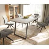 👉 Eettafel DELIFE Classic-Edge 200x100 Sheesham natuur top 5cm frame breed 4250342617138