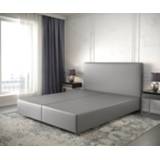 👉 Boxspring grijs kunstleder DELIFE frame Dream-Well 160x200 cm 4251919746374