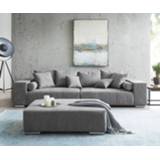 👉 Sofa XXL DELIFE XXL-bank Marbeya 285x115 cm Taupe met hocker 4251919745995