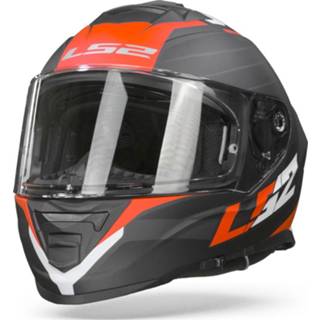 LS2 FF800 Storm Nerve Mat Zwart Rood XL