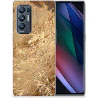 👉 Siliconen hoesje marmer OPPO Find X3 Neo TPU Creme 8720215300116