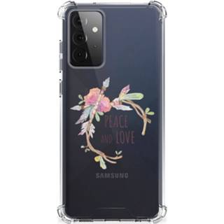 👉 Bumper hoesje Samsung Galaxy A72 4G/5G Stevig Boho Text 8720215333152
