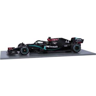 👉 Modelauto Lewis Hamilton Mercedes-AMG Petronas F1 spark Silvertone GP resin Mercedes-Benz AMG W11 EQ Performance - schaal 1:18 9580006474834