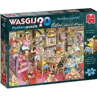 👉 Puzzel wasgij legpuzzels nederlands Retro Mystery 5 - Zondagse Lunch! (1000 stukjes) 8710126250099