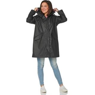 👉 Regenjas zwart PU active vrouwen Happy Rainy Days Dames Bodee