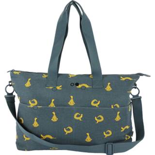 👉 Luiertas Whippy Weasel katoen Kids blauw kinderen Trixie Mommy Tote Bag Incl. Verschoonmatje 5400858033130