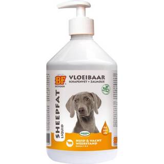 👉 Biofood Schapenvet Vloeibaar Met Zalmolie - Hondensnack - doos - 500 ml