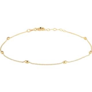 👉 Enkelband One Size goudkleurig TFT Enkelbandje Bolletjes 1,0 Mm 24 + 2 Cm 1 Micron 8718834679041