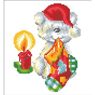 👉 One Size GeenKleur Puppy Stocking Diamond Dotz - 23x25 cm Painting 4897073240657
