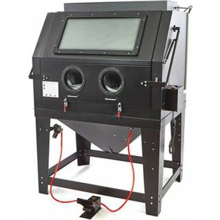 👉 Straalcabine zwart active HBM SBC 990 met afzuiging CE - MAT