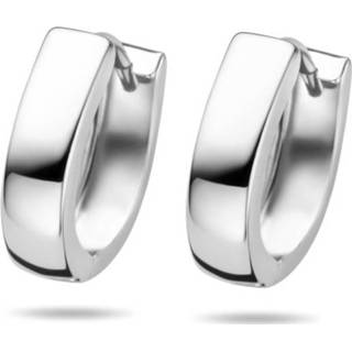 👉 Witgoud One Size zilverkleurig TFT Klapoorringen Glanzend 8718834703432