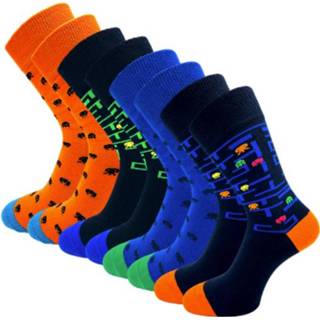 👉 8 paar Sokken - Bonanza - Retro Game - Naadloos