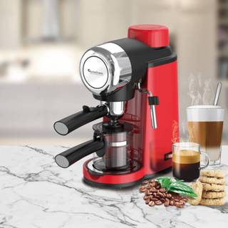 👉 Espressomachine rood handmatig TurboTronic CM24 Espresso Machine Retro Pistonmachine 3.5 Bar pomp - 4260563034553