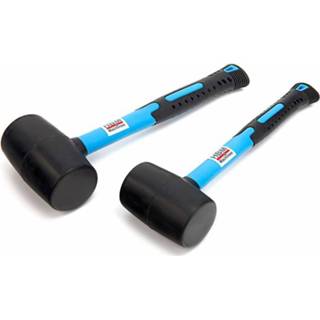 👉 Rubberhamer steel active HBM 500 Gr rubber hamer met ANTI-SLIP fiberglas