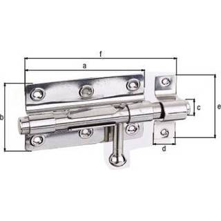 👉 RVS male GAH Alberts bout-sluitgrendel + bevestigd tegenstuk 100/153mm 4004338327019