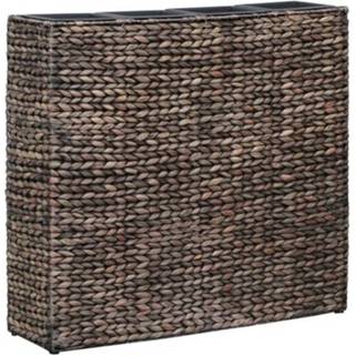 👉 Plantenbak bruin male VidaXL verhoogd met 4 potten waterhyacint 8718475727484