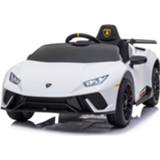 👉 Elektrische kinder auto kinderen wit Lamborghini Huracn kinderauto