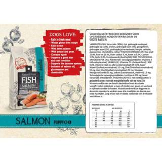 👉 Hondenvoer medium large Natural Fresh Fish Puppy - Zalm 12 kg 8718026135485