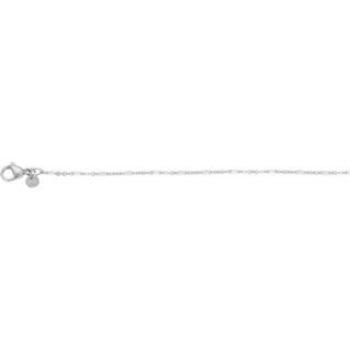 👉 Hals ketting edelstaal zilver vrouwen nederlands wit IXXXi Collier Slim Ball White 45 cm 8719794043460