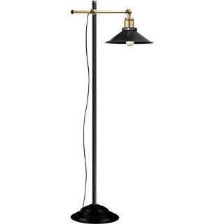 👉 Vloerlamp zwart male Globo Lenius E27 9007371336388