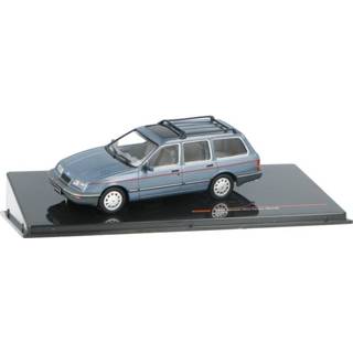 👉 Modelauto IXO Grey Blue metallic Die-Cast Ford Sierra Ghia Estate (Rural) - schaal 1:43 4895102328970