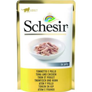 Active 20x Schesir Katten Natvoer Pouch Tonijn - Kip 85 gr 8005852971012