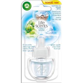 👉 Luchtverfrisser donkergroen One Size no color Navulling Voor Elektrische Green Apple Air Wick (19 ml) 5900627055122