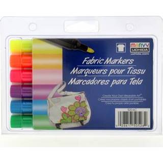 👉 One Size meerkleurig Marvy Uchida Textielstiften Bold Neon 6 Stuks 28617505282