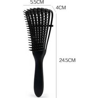 👉 Haarborstel zwart siliconen One Size Nu met 53 % korting: Anti-klit 8719748423751