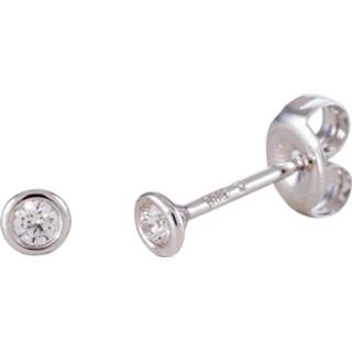 👉 Oorknop gouden witgoud diamant 14 Krt Oorknoppen Solitair met 206.3007.00 8712121598435