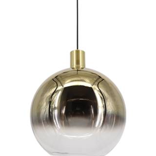 👉 Hanglamp glas goudkleurig Lamponline Rosario Ø 30 cm goud-helder 8719831735068