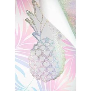 Schrift One Size GeenKleur Pretty Paradise A5 gekleurd papier ananas 8717399907286