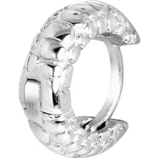 👉 Helixpiercing zilverkleurig zilveren croco zilver rond print 8719802232336