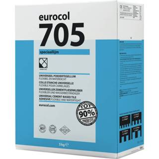 👉 Eurocol 705 Speciaal tegelpoederlijm - zak 5 kg grijs
