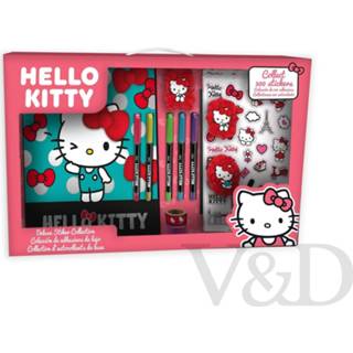 👉 Schrijfset One Size no color Hello Kitty - Luxe stickeralbum pennen en tape 8435507831895