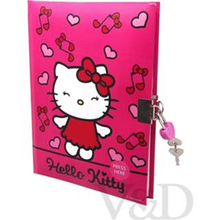 👉 Dagboek One Size no color Hello Kitty - met slot en licht A5 8435507831789