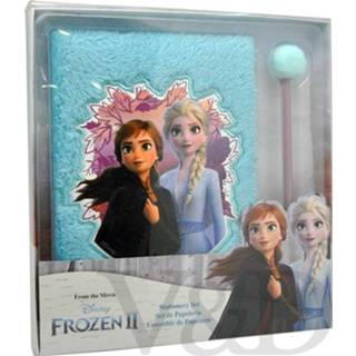 👉 Dagboek Frozen - Fluffy + Pom Pen 8435507831581