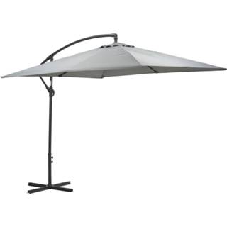 👉 Parasol grijs polyester lichtgrijs Garden Impressions Corfu 250x250 - donker licht 8713002109962