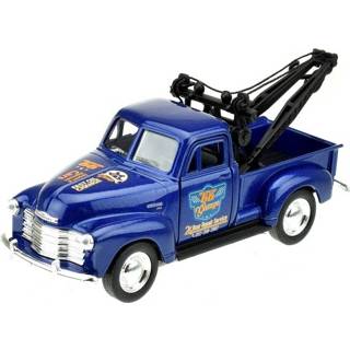 👉 Blauw active Speelgoedauto Chevrolet 1953 stepside takelwagen 1:34