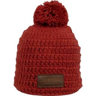 👉 Beanie rood active Gehaakte - 8718969274777