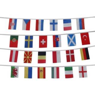 👉 Vlaggenlijn active 24 vlaggen landen EK 2021 | 10 meter 7424949082058