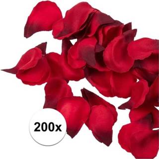 👉 200x Rode bruiloft rozen blaadjes 3 cm